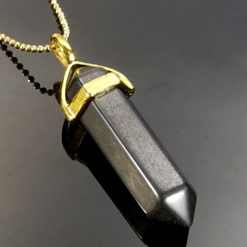 Hematite Gemstone Pendant Necklace